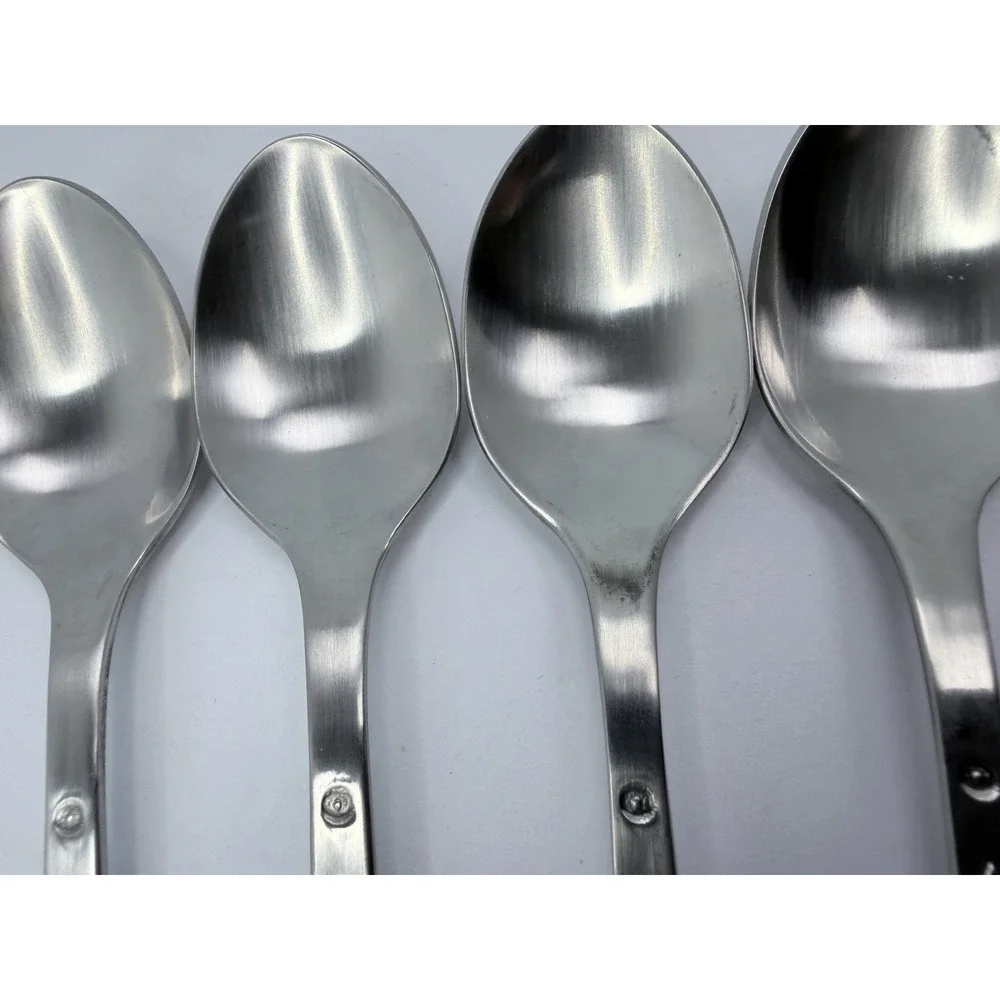 Wallace Taos 18/10 Southwest Style Stainless Flatware Iced Tea Spoons Set Of 8